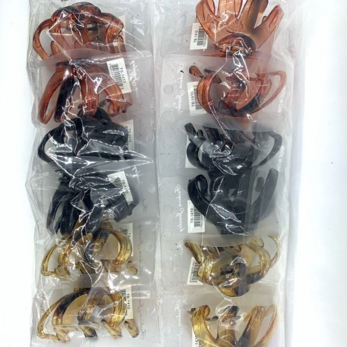 Clip - Crab for hair, 12 pieces ТSpiderУ, in assortment. TV - 1410.