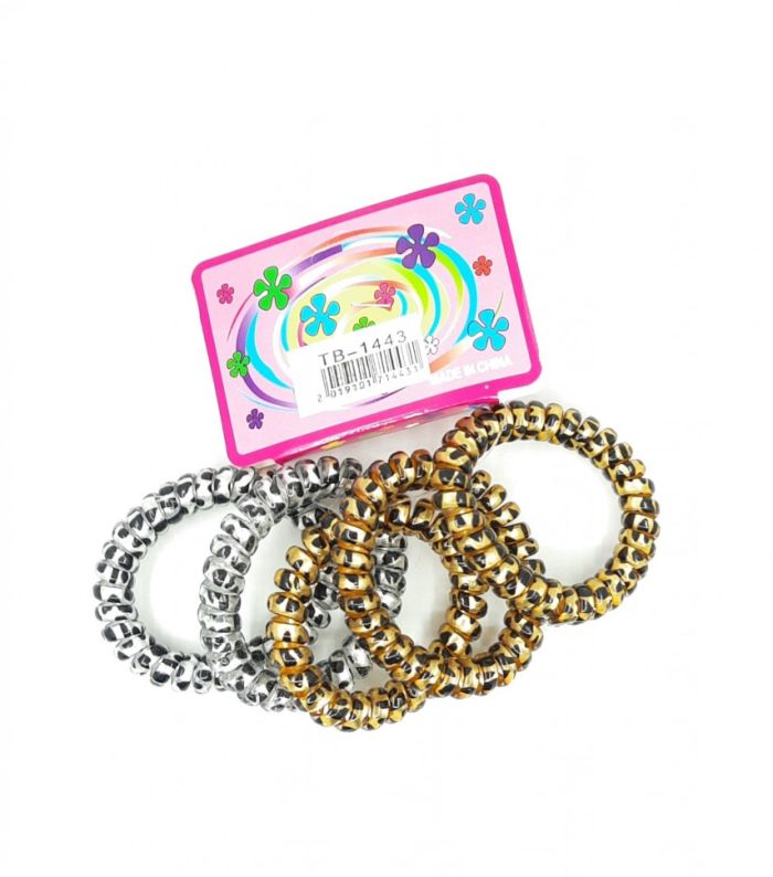 Hair band, 5 pieces on the logo ТSpringУ, leopard, glossy in assortment. TV -1443.Price is indicated for a logo of 5 pieces!!!