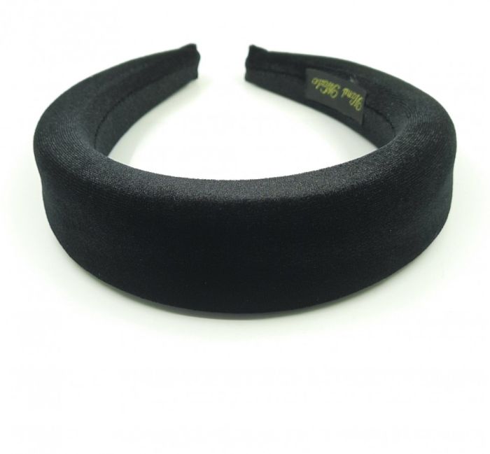 Headband velvet black 4 cm (TV-2502).In a package of 12 pieces.The price is for 1 piece!!!!