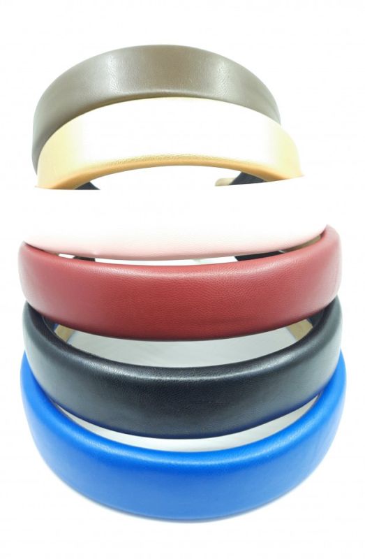 Headband ТleatherУ monochrome 3 cm (TV-2504).In a package of 12 pieces.The price is specified for 1 piece!!!!