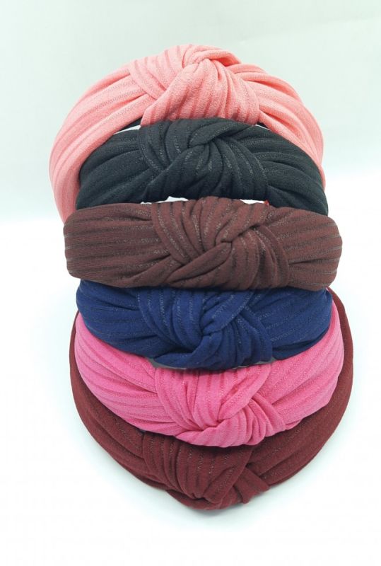 Headband noodle ТknotУ monochrome (TV-2500).In a package of 12 pieces.The price is for 1 piece!!!