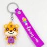 Keychain for keys ТTIGRУ orange, purple bracelet (TV-2620) (10)