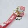 Keychain for keys ТHELLO KittyУ coral (TV-2622) (10)