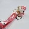 Keychain for keys ТHELLO KittyУ coral (TV-2622) (10)