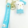 Keychain for keys ТHELLO KittyУ turquoise (TV-2622) (10)