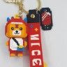 Keychain for keys ТLEGO - TIGERУ red (TV-2627) (10)