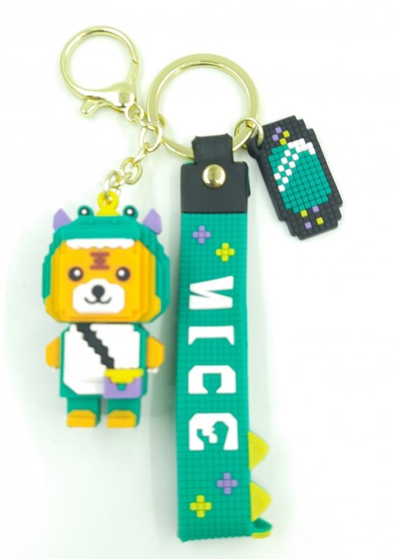 Keychain for keys ТLEGO - TIGERУ green (TV-2627) (10)