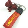 Keychain for keys ТDogУ burgundy (TV-2628) (10)