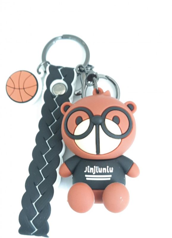 Keychain ТJinjiuniu BearУ with glasses black (TV-2629) (10)