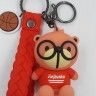 Keychain for keys ТJinjiuniu BearУ in glasses red (TV-2629) (10)