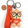 Keychain for keys ТJinjiuniu BearУ in glasses red (TV-2629) (10)