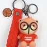 Keychain for keys ТJinjiuniu BearУ in glasses red (TV-2629) (10)