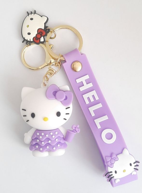 Keychain for keys ТHELLO KittyУ lilac (TV-2622) (10)