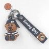 Keychain ТBear in HatУ black / white (TV-2635) (10)