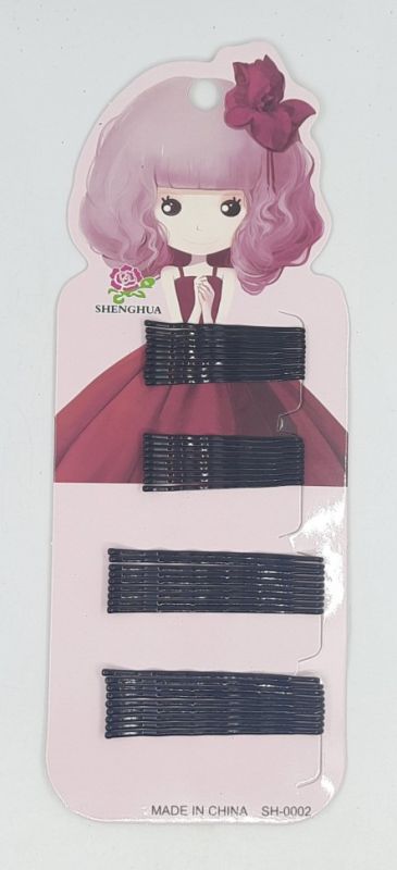 Hairpins ТGIRLУ Black on Sheet 38 pieces (TV-2655) Price is per sheet!!!!