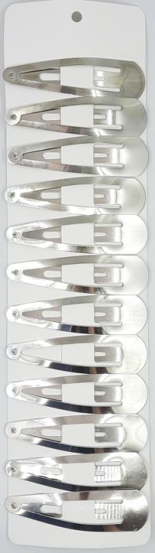 Click-clack metal Silver 12 pieces on Sheet (TV-2986) 7 cm. Price per sheet!!!