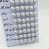 Earrings - carnations BALLS (silver) (in pack of 36 pairs)