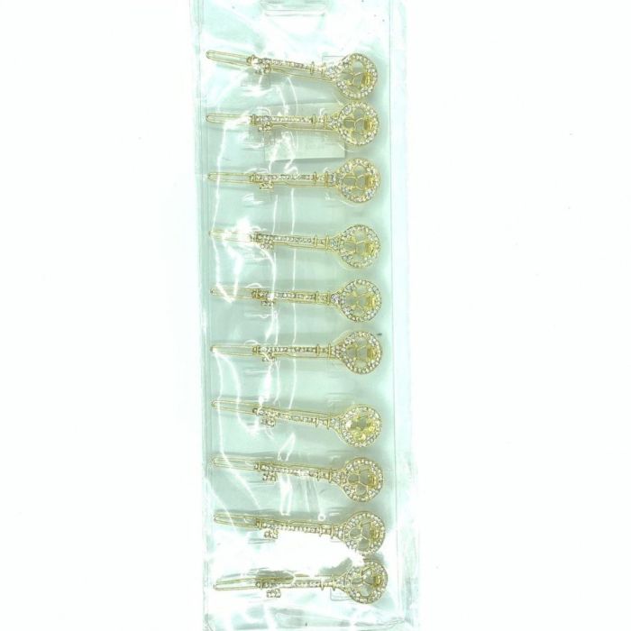 Hair clip ТKeyУ Gold (TV-1341) Pack of 10 pcs.