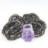 Hairband-bracelet from glass beads black TV-19 Price is per piece!!!!