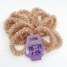 Earmuff - bracelet for hair of glass beads sandy TV-19 Price is per piece!!!!