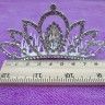 Hair comb ТCrownУ with stones, handmade, silver. TA - 280.