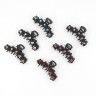 Hair clip - Crab for hair, metal, with a stone in assortment (TV-135)