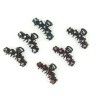 Hair clip - Crab for hair, metal, with a stone in assortment (TV-135)