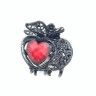 Clip - Hair Crab metal ТAppleУ with stones (TV-935) (12)