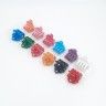 Hair clip - Crab for hair Colorful with rhinestone 3cm (TV-02-36) Price is per piece!