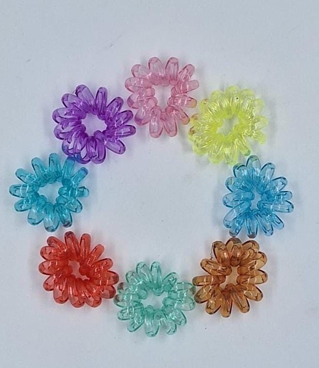 Hairband ТspringУ transparent colored 5cm (TV-213) (10)