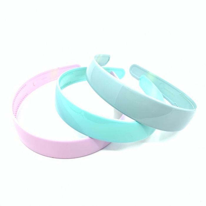 Plastic Hairband ТSUMMERУ Hairband Gloss Bright 2.5cm (023) (12)