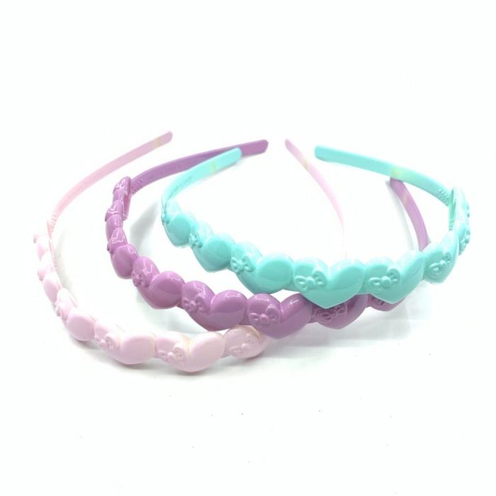 Plastic Hairband ТSUMMERУ Heart Gloss Bright (023) (12)