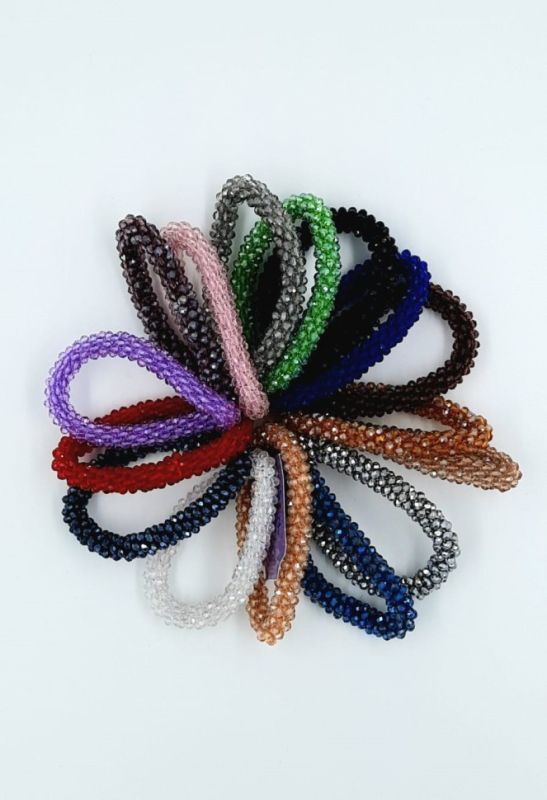 Rubber band - Bracelet for hair ТSteklarusУ (assortment) (3447) Price is per piece!   Љ16