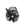 Hair clip - automatic ТBowУ with Mesh 11cm (blue, red) (TV-7424) K20