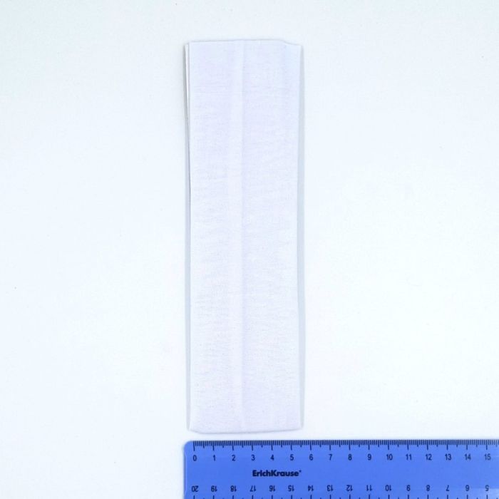 Headband fabric headband 6cm (white) (TV-3567) K12