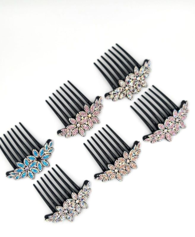 Rhinestone hair comb (TV-7301) K12