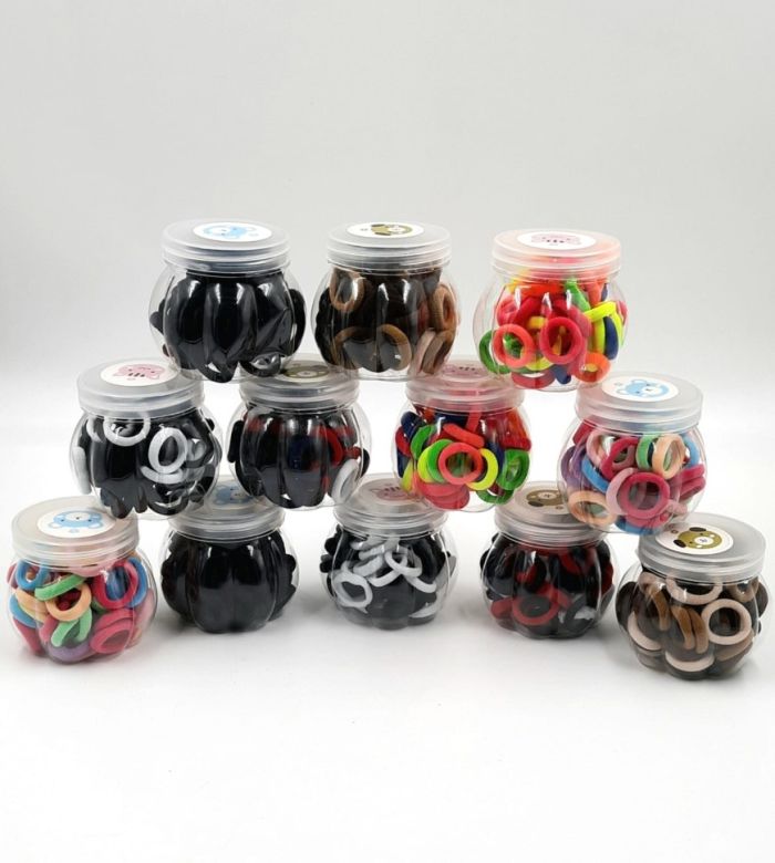 Hair Rings for hair Banke (100 pieces +/- 5 pieces) (TV-7007) The price is for a can!   Љ12