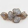 Hair Clip - Hair Machine Metallic Gold (rhinestones / stones) (TV-7304) K12