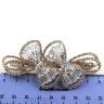 Hair Clip - Hair Machine Metal Gold (rhinestones / stones) (TV-7305) K12