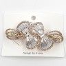 Hair Clip - Hair Machine Metal Gold (rhinestones / stones) (TV-7305) K12