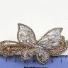 Hair Clip - Hair Machine Metallic Gold (rhinestones / stones) (TV-7306) K12