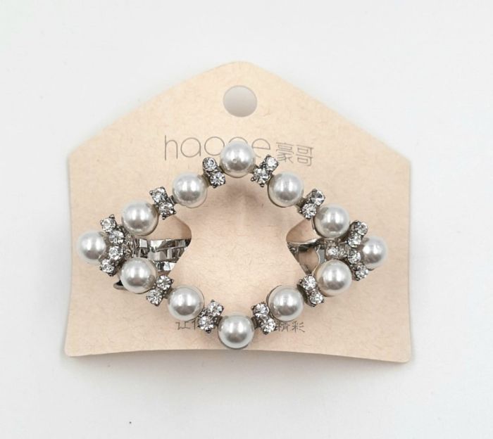 Hair Clip - Hair Machine Metal with Pearls (TV-7262) K12