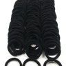 OK hair bands (100 pieces) Black (TV-7062)