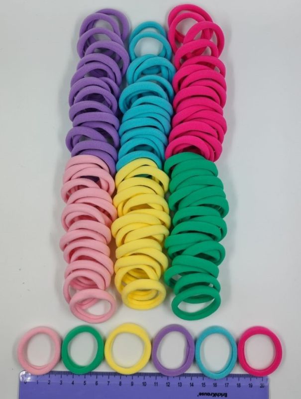 OK Hair Rings (100 pieces) Multicolored (TV-7064)