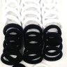 OK Hair Rings (30 pieces) Black White (TV-7077)