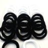 OK Hair Rings (30 pieces) Black White (TV-7077)