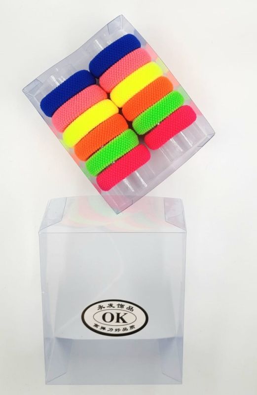 Hair Rings ТOKУ in a Box Multicolored Bright (12 pieces) (TV-7087)