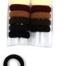 OK Hair Rings in a Box Brown / Beige (12 pieces) (TV-7087)