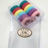 OK Hair Rings in a Box Multicolored (12 pieces) (TV-7087)