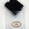 OK Hair Rings in Box Black (12 pieces) (TV-7090)